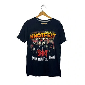 KNOTFEST 2019 Double Graphic Slipknot Volbeat Heavy Metal Graphic Concert t